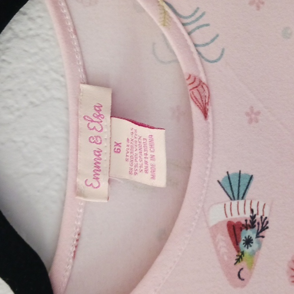 🐞10 for 13❗️SALE❗️Pink Kids Casual Dress - Picture 2 of 4